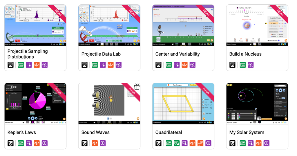 Phet Interactive Lessons